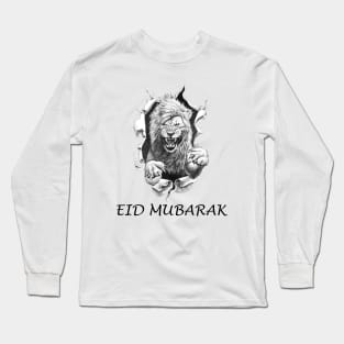 Lion \ Eid mubarak Long Sleeve T-Shirt